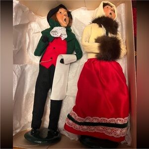Authentic Vintage 1987 Byers’ Choice Limited The Carolers set of 2